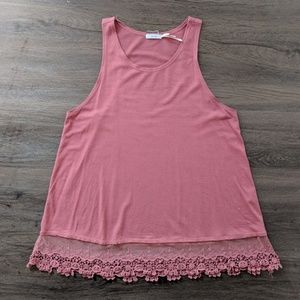 Urban Outfitters Lace Trim Tank